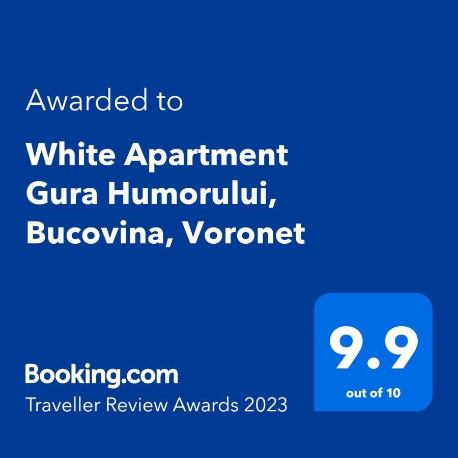 White Apartment Gura Humorului, Bucovina, Voronet Exterior photo